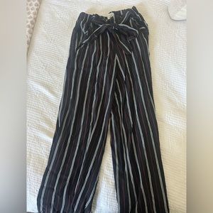 Aritiza Wilfred Work Pants - Women’s XXS - Wide Leg - Cropped - Striped